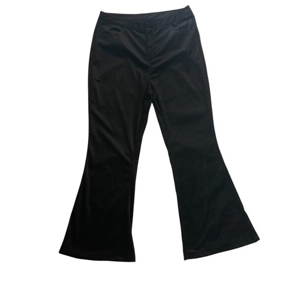 Alishebuy. Women's black soft corduroy pants. Size L. Made in China. - Picture 1 of 8
